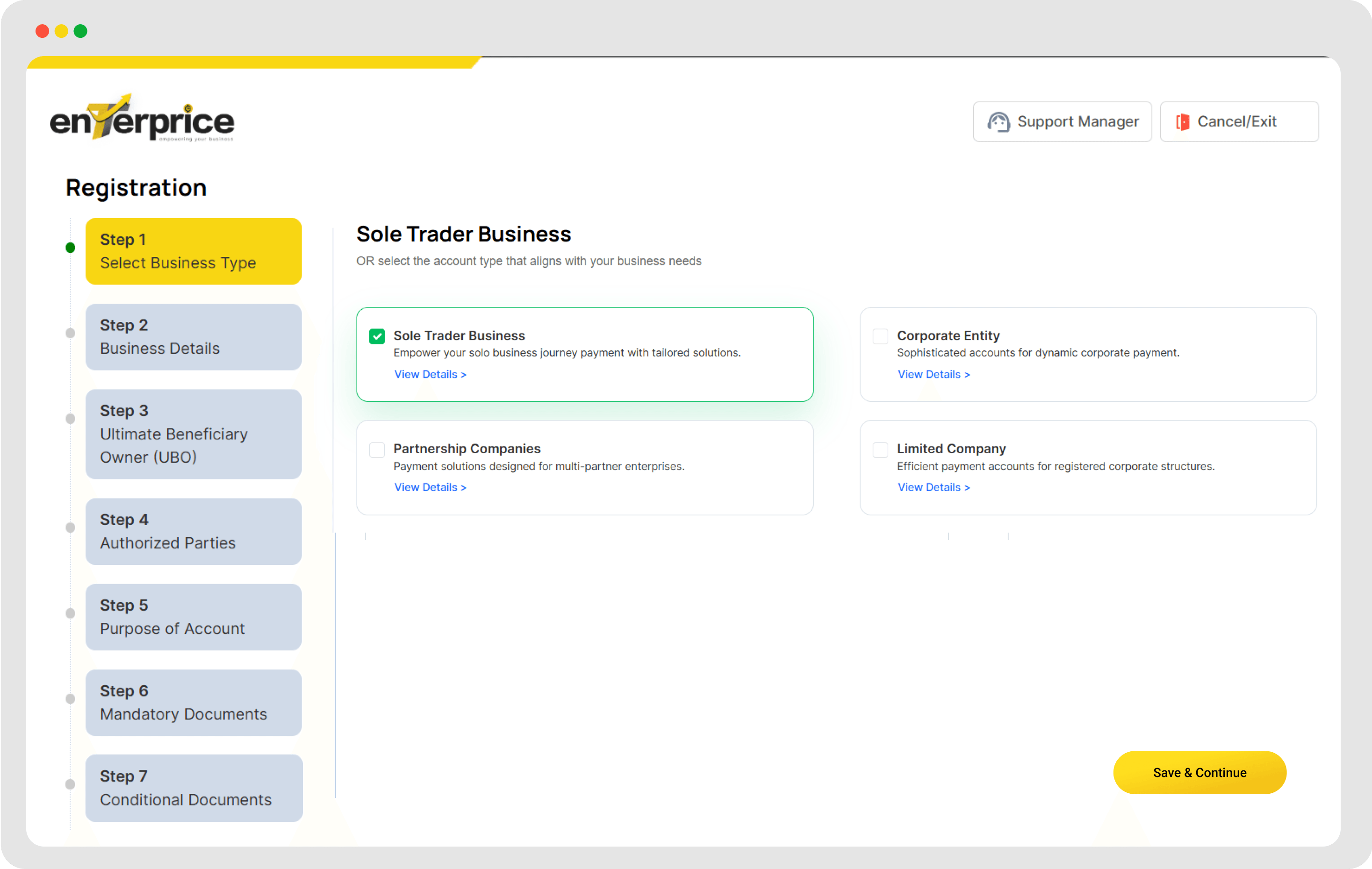 Complete KYB & Upload Documents
